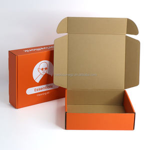 Caja de Regalo de Cartón Corrugado Naranja Personalizada para Sérum para el Cuidado de la Piel, Caja de Embalaje de Papel Reciclable y Duradera - Product Image 5