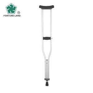 Fortune Land Aluminum Alloy <b>Crutches</b> Height Adjustable For Elderly Rehabilitation <b>Walking</b> Aid - Product Image 1