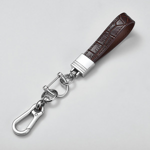 Crocodile Skin <b>Car</b> Keychain Zinc Alloy Metal <b>Key</b> <b>Ring</b> For Men Women Gift A39896 Points DA3941 - Product Image 3