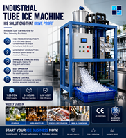 La Nueva Máquina de Hielo en Tubo de 5 Toneladas, Máquina Industrial para Hacer Hielo, Máquina Integrada de Hielo en Tubo con Alta Calidad