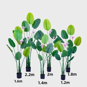 Plantas Artificiales Realistas Grandes para Decoración de Bodas y Hogar, Hoja de Plátano Artificial de Alta Simulación, Plástico Sedoso para Interiores - Product Image 2