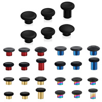 Ensemble de 6 joysticks analogiques magnétiques interchangeables en métal pour manette Xbox Elite Series 2, avec capuchons de joystick