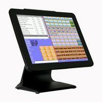 Máquina Pos todo en uno de 10/12/15 pulgadas/sistema pos/terminal pos con impresora térmica, pantalla de cliente, caja de efectivo, Software