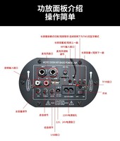 HiFi POWER AMP Mini amplificateur 12V 24V 220V Compatible système Audio de voiture Subwoofer de 5 pouces à 10 pouces