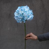 Fleur artificielle en soie à tige unique, série bleue, accessoires pour arrangements floraux, pour décoration de mariage, maison et événements, vente en gros