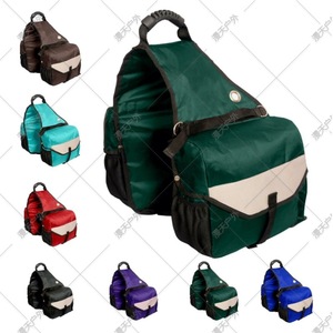 Bolsa de Sillín de Tela Oxford, Talla Única, Verde y Negra, Bolsillo de Almacenamiento para Equitación, Bolsa para Equipo Ecuestre - Product Image 5