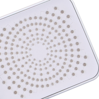 Pommeau de Douche Portable à Installation Simple en Plastique ABS, Économiseur d'Eau, Connexion Sans Outil, Multi-Jets, Chromé, pour Salle de Bain et Hôtels