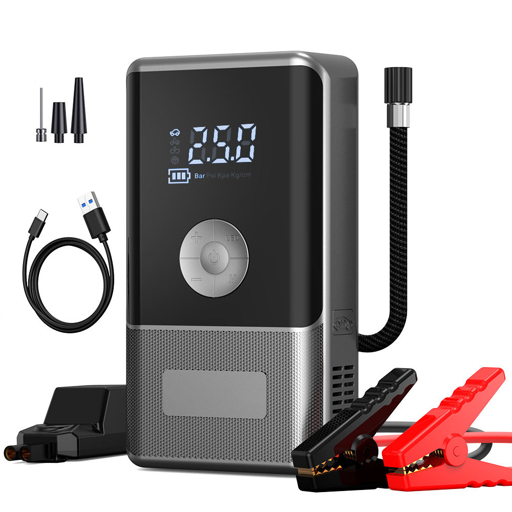 <strong>2026</strong> New 4 in 1 <strong>Portable</strong> Mobile <strong>12V</strong> <strong>Jump</strong> <strong>Starter</strong> Power Bank 6000mAh Car Rescue Battery Booster Car Jumper <strong>Starter</strong>