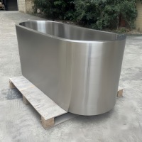 Baignoire de récupération par immersion froide en acier inoxydable 304 durable à deux couches pour une utilisation en intérieur/extérieur, certifiée CE, garantie de 5 ans