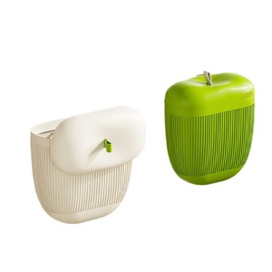 Cubo de basura colgante en forma de D de 10L para pared, para sala de estar, cocina, baño - Product Image 1