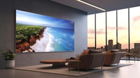 Affichage vidéo LED numérique M-Shine COB P1.25 4K IP54 étanche pour intérieur, haute luminosité, pleine couleur, taille personnalisée