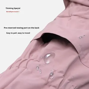 कारखाने की कीमत वाटरप्रूफ विंडप्रूफ पालतू वर्षाकोट चार लेगिंग के साथ उच्च गुणवत्ता वाली आधुनिक शैली छिपी हुई लीश छेद डिजाइन कुत्ते कपड़े - Product Image 4