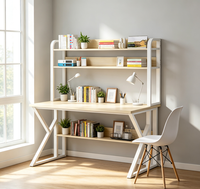 Bureau d'ordinateur pour la maison en acier avec étagère pour jeux et travail assis-debout KC-T0708