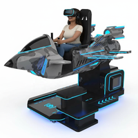 Simulador de Vuelo VR 9D Comercial con Rotación de 360°, de Metal, para Aviones y Helicópteros, para Entretenimiento en Interiores, Hogar y Centros Comerciales