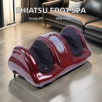 Masseur électrique pour les pieds avec massage par pétrissage, roulement et thérapie thermique pour les pieds et les mollets, utilisation à domicile