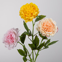 Buket Bunga Peony Buatan Sentuhan Asli Tangkai Panjang Satu Kuntum Grosir untuk Dekorasi Rumah & Pernikahan
