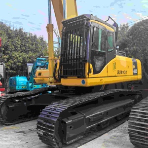 Excavadora Kobelco PC400 Amarilla sobre Orugas, 40 Toneladas, Motor Usado, Equipo de Construcción - Product Image 3