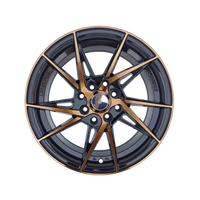 Jante en Alliage 14 15 16 17 Pouces avec PCD 100-114.3, Jantes Tuning Bleues Face Usinée, Design Vente Chaude