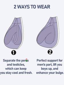 Calzoncillos bóxer transpirables cómodos para hombre, ropa interior con bolsa grande y patrón impreso - Product Image 6