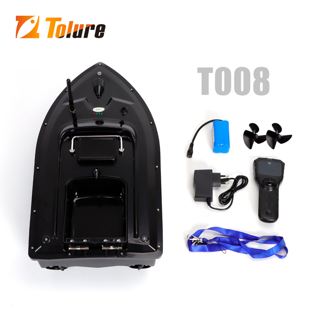 Tolure Plastic Fishing Bait Boat with GPS Wireless Remote Control 500m Range 1.5kg Load Capacity 5200mAh Battery-Factory Direct