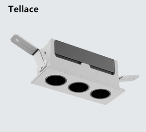 Tellace Trong Nhà Chất Lượng Cao Độ Sáng Trắng Đen Nhà Khách Sạn Văn Phòng Die Cast Nhôm Lõm Trần Lưới Tản Nhiệt Dẫn Xuống Ánh Sáng - Product Image 1