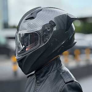 Casques de <span class=keywords><strong>moto</strong></span> intégraux de course de sport automobile intelligents <span class=keywords><strong>Bluetooth</strong></span> de haute qualité personnalisés en usine - Product Image 3