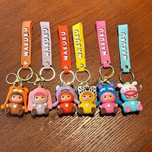 Porte-monnaie en PVC dessin animé Détective Wakuku, porte-clés, pendentif pour téléphone portable, sac à dos, clés de voiture, cadeaux promotionnels pour couples - Product Image 1