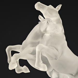 Fabrika toptan özel el yapımı kristal el sanatları heykel kristal cam at heykelleri kristal at şekil - Product Image 3