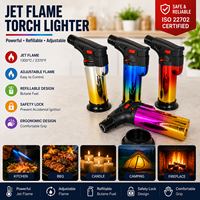 Vente chaude MINI Bon marché Bonne qualité Réchaud de camping Cuisine Briquet torche Flamme jet Butane Briquet Akmak