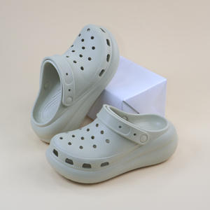 Sabots plateforme pour femmes, couleur unie, semelle épaisse, talon de 3 cm, antidérapants, sandales d'extérieur pour la plage et l'été - Product Image 1