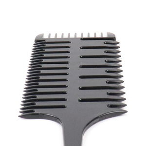 Pettine per tinture per capelli a forma di lisca di pesce nero pettini per colorazione pettine per evidenziare la plastica