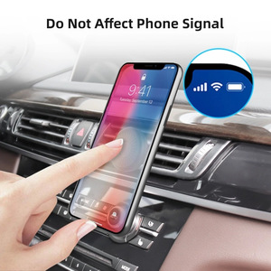 Soporte magnético universal para teléfono de coche, rotación de 360 ​​grados, para montaje en la rejilla de ventilación del salpicadero, color negro - Product Image 4