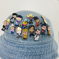 Broche personnalisée de personnage d'anime, épingle de revers, mode vintage, émail, épingle de casquette, casquette en métal, épingle de sport, épingle mexicaine pour casquette, vente chaude