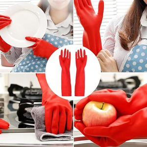 <span class=keywords><strong>Gants</strong></span> en latex extra épais et <span class=keywords><strong>longs</strong></span> pour le <span class=keywords><strong>ménage</strong></span>, la cuisine, la lessive, le nettoyage, résistants à l'usure, <span class=keywords><strong>gants</strong></span> <span class=keywords><strong>de</strong></span> sécurité pour le travail industriel - Product Image 6