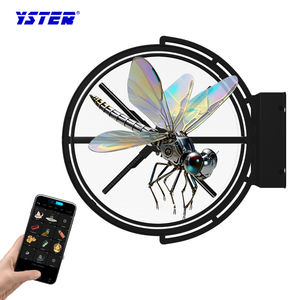 Ventilateur 3D extérieur étanche à la pluie avec lampes LED Ventilateur double face <span class=keywords><strong>Projecteur</strong></span> de publicité à lumière hologramme - Product Image 1