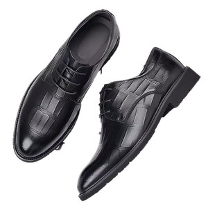 Zapatos de Vestir para Hombre, Mocasines de Oficina y Carrera, Parte Superior de Cuero de Microfibra, Cierre Deslizante, Impermeables y Antideslizantes - Product Image 4