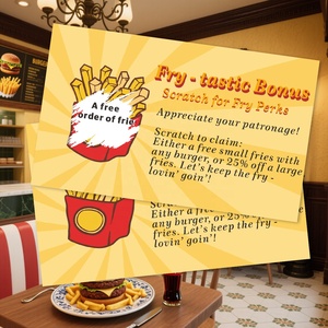 Bán Buôn Thẻ Cào Chi Phí Thấp Tùy Biến Scratch Off UV Lớp Phủ Giành Chiến Thắng Phiếu Giảm Giá Và Giải Thưởng Thiết Kế Miễn Phí In Kỹ Thuật Số - Product Image 2