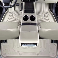 Tapis de sol de voiture de luxe 7D TPE 10 mm d'épaisseur, antidérapant, universel, toutes saisons, inodore, double couche