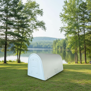 โรงแรมแคปซูลเป่าลมกลางแจ้ง แบบสองชั้น กันน้ำ ผลิตจาก PVC เคลือบอย่างดี สำหรับแกลมปิ้ง เปิดอัตโนมัติรวดเร็ว - Product Image 1