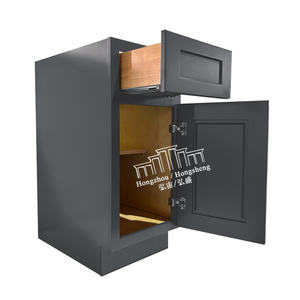 Vietnam Usine Vente Chaude Shaker Style Armoire De Cuisine Conceptions B15 KCMA En Bois Armoire De Cuisine Américaine De Porte À Porte Livraison - Product Image 4