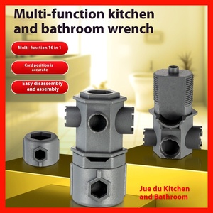 Herramienta de extracción de grifo de cocina moderna de un solo orificio, válvula de caño de lavabo multifunción Universal, núcleo de latón hecho a mano de cerámica - Product Image 5