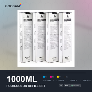Cartouche d'encre compatible de haute qualité CMYK 1000 ml avec puce pour ComColor 3050 7050 9050 S-6300 S-6301 S-6302 S-6303 - Product Image 1