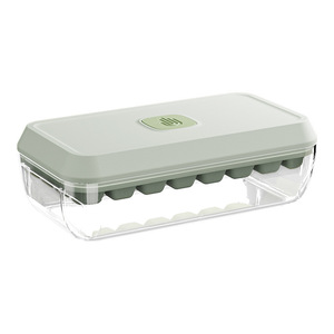 Ice Cube Tray Mold Plastic Press Type 12 Cavities Freezer Safe Food Grade <b>Storage</b> <b>Box</b> For Home Use - Product Image 1