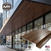 Plaque de plafond métallique perforée en aluminium de qualité supérieure, couleur bois, facile à installer, matériau de construction résistant aux intempéries, pour usage commercial 2026