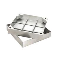 Couvercle de manhole rectangulaire renforcé et robuste en acier inoxydable de 700 mm