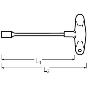 STAHLWILLE-Clés en T 43232130 à six pans creux-CLÉS EAN 4018754135233 T-HANDLE CLÉS HEXAGONALES - Product Image 2