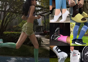 جوارب رجالية عالية الجودة من القطن الخالص بشعار مخصص، جوارب بيضاء عادية محبوكة بالجملة - Product Image 2