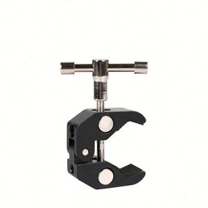Support universel professionnel en alliage d'aluminium noir pour caméra DSLR, éclairage vidéo LED, GoPro, vis 1/4" et 3/8", téléphone - Product Image 1
