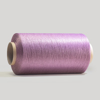 Fil texturé 100 % polyester, coloré, avec masterbatch de couleur, filé en machine
