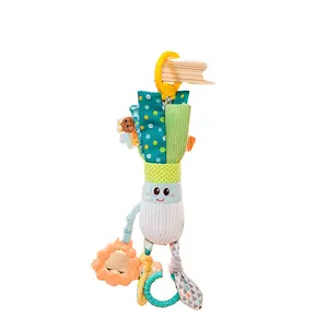 Eğlenceli sebze bebek arabası oyuncaklar kolye güvenlik koltuğu oyuncak kolye eğitim el hareketleri